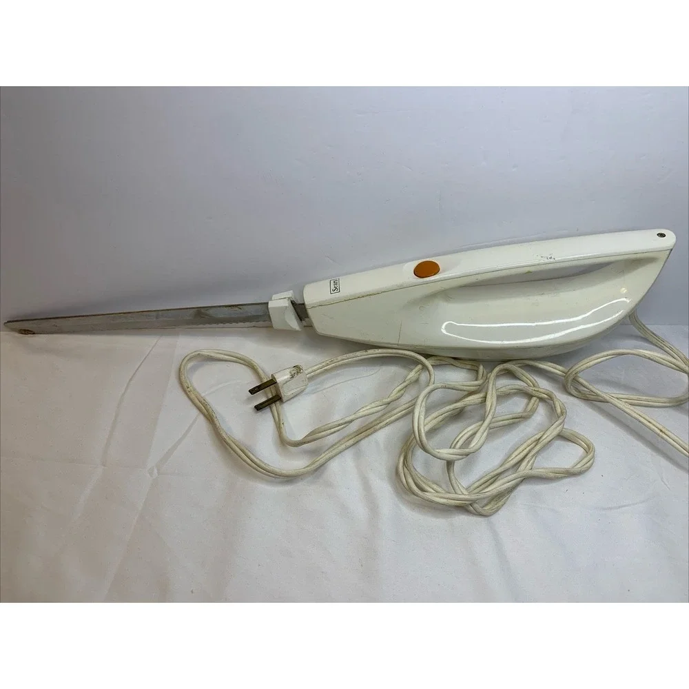 Sears Electric Knife Vintage Two Blades Stainless Steel Blades Made In USA Works